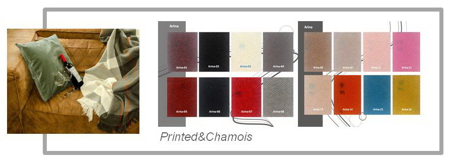 Printed&Chamois PVC Leather